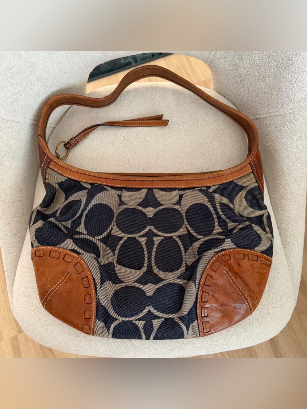Coach Denim Ergo Shoulder Bag